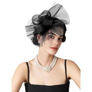 5291 Tulle Fascinators For Women, Tea Party Hats For Kentucky Derby